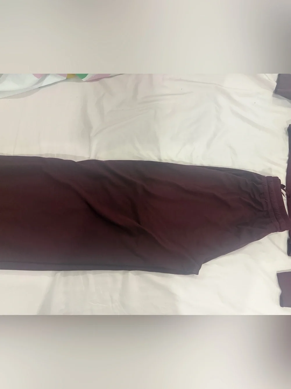 Maroon Two-Piece Sweat Set - Top and Joggers